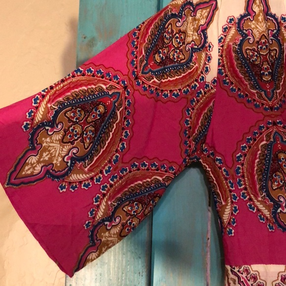 Magenta and Ivory duster - Picture 2 of 2